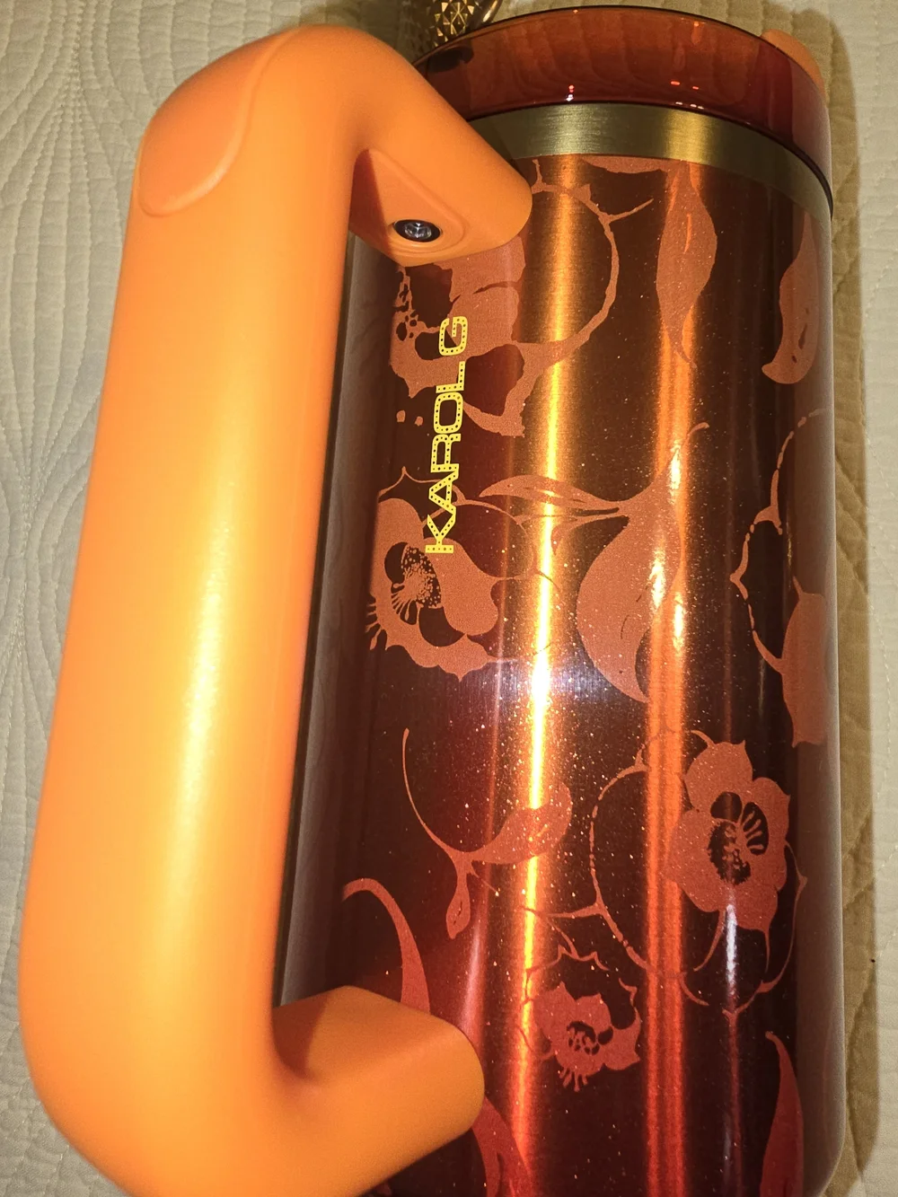 NWT Limited Edition Stanley X Karol G The Flowstate H20 Quencher 40 Oz - Picture 9 of 10